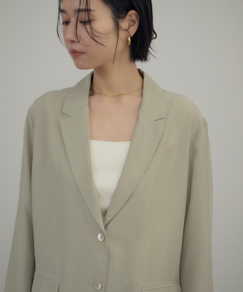 26SS]GENTLE SILK ジャケット / セットアップ対応・洗える（テーラード