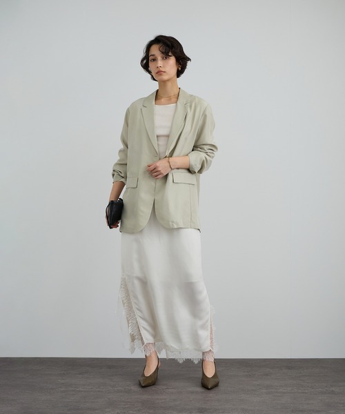 26SS]GENTLE SILK ジャケット / セットアップ対応・洗える（テーラード