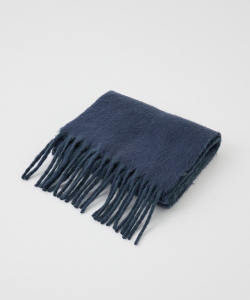 collex（コレックス）の「ソフトブークレーリバーシブルマフラー（マフラー・レディース・レモンイエロー/ネイビー・フリー）」の15枚目の写真