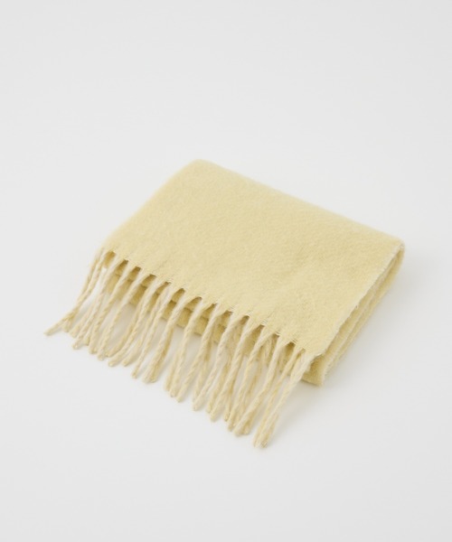 collex（コレックス）の「ソフトブークレーリバーシブルマフラー（マフラー・レディース・レモンイエロー/ネイビー・フリー）」の16枚目の写真