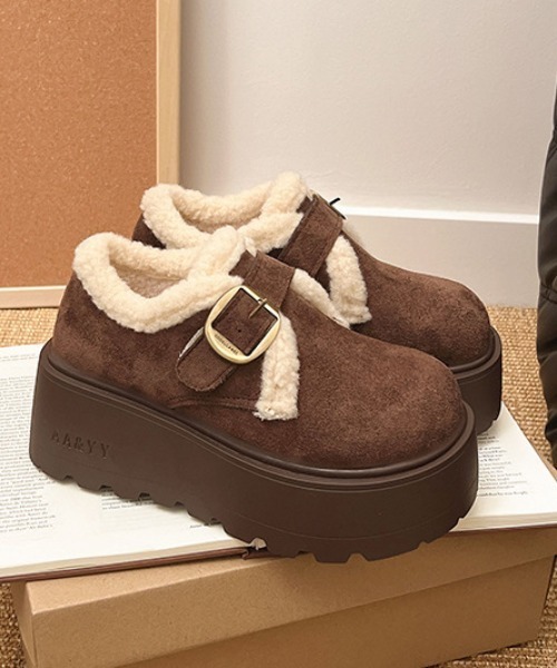 Vipoa(ヴィポア)の「厚底ムートンブーツ(ブーツ・レディース・キャメル/ブラウン・LARGE/MEDIUM/SMALL)」の21枚目の写真