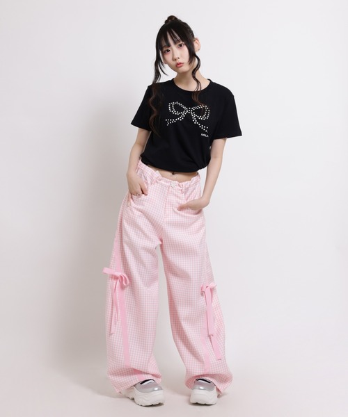 MILK(ミルク)の「Pearl Ribbon Tシャツ(Tシャツ/カットソー・レディース・A/C/D/B・FREE)」の7枚目の写真