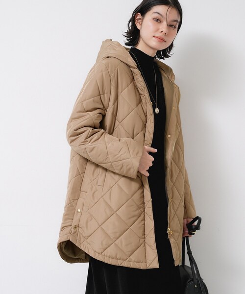 Dessin（デッサン）の「【2WAY/洗える】中綿キルトコート（その他アウター・レディース・ホワイト系/ブラウン系/サックスブルー・01/02/03）」の2枚目の写真