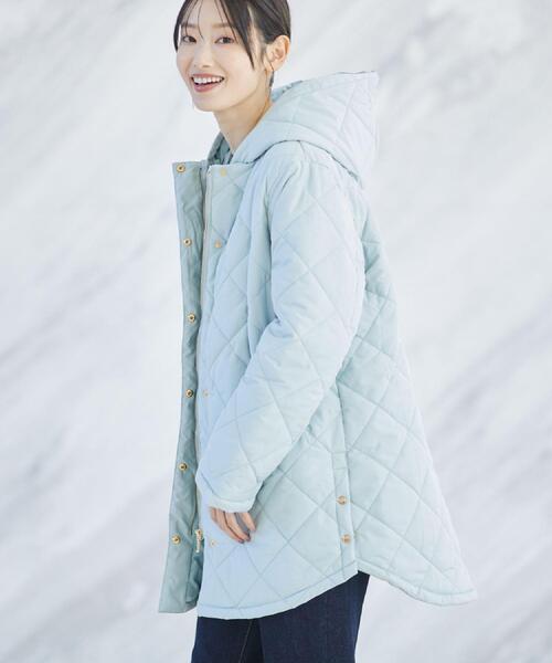 Dessin（デッサン）の「【2WAY/洗える】中綿キルトコート（その他アウター・レディース・ホワイト系/ブラウン系/サックスブルー・01/02/03）」の7枚目の写真