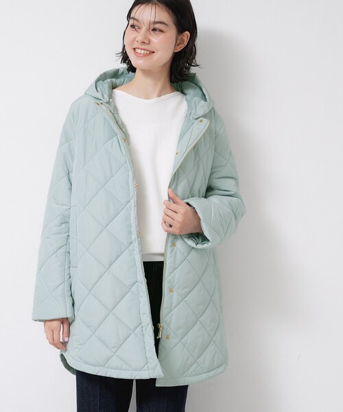 Dessin（デッサン）の「【2WAY/洗える】中綿キルトコート（その他アウター・レディース・ホワイト系/ブラウン系/サックスブルー・01/02/03）」の11枚目の写真