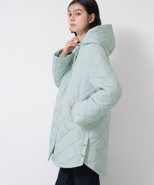 Dessin（デッサン）の「【2WAY/洗える】中綿キルトコート（その他アウター・レディース・ホワイト系/ブラウン系/サックスブルー・01/02/03）」の13枚目の写真