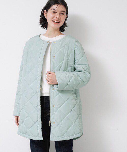 Dessin（デッサン）の「【2WAY/洗える】中綿キルトコート（その他アウター・レディース・ホワイト系/ブラウン系/サックスブルー・01/02/03）」の15枚目の写真
