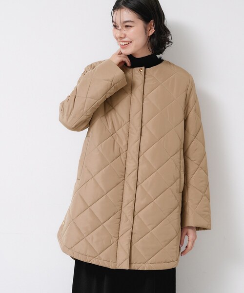 Dessin（デッサン）の「【2WAY/洗える】中綿キルトコート（その他アウター・レディース・ホワイト系/ブラウン系/サックスブルー・01/02/03）」の19枚目の写真