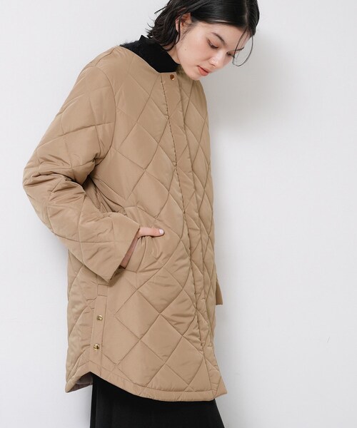 Dessin（デッサン）の「【2WAY/洗える】中綿キルトコート（その他アウター・レディース・ホワイト系/ブラウン系/サックスブルー・01/02/03）」の20枚目の写真