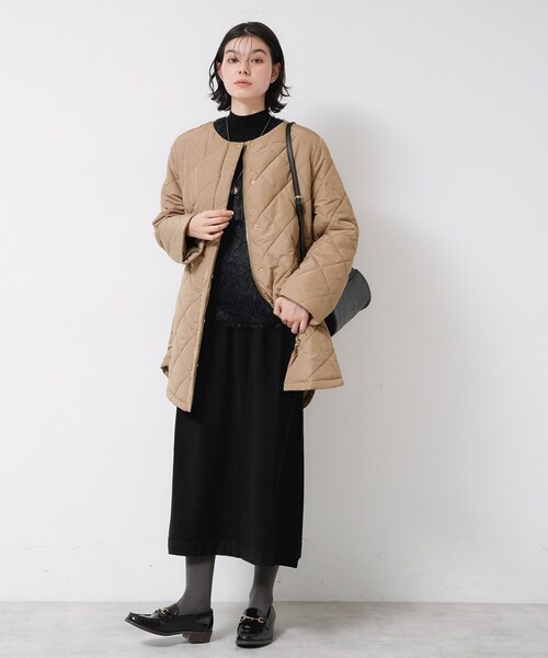Dessin（デッサン）の「【2WAY/洗える】中綿キルトコート（その他アウター・レディース・ホワイト系/ブラウン系/サックスブルー・01/02/03）」の22枚目の写真