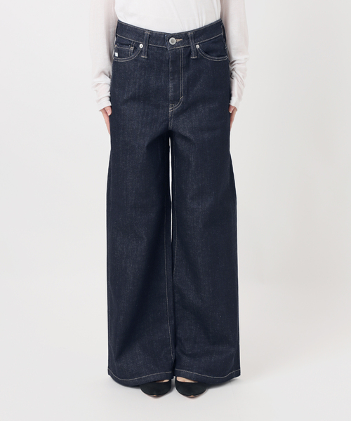 Spick & Span（スピックアンドスパン）の「SOMETHING / サムシング 別注 NEW LISA WIDE*（デニムパンツ・レディース・サックスブルー/ライトグレー/ネイビー・LARGE/MEDIUM/SMALL/X-SMALL）」の18枚目の写真