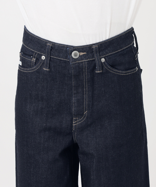 Spick & Span（スピックアンドスパン）の「SOMETHING / サムシング 別注 NEW LISA WIDE*（デニムパンツ・レディース・サックスブルー/ライトグレー/ネイビー・LARGE/MEDIUM/SMALL/X-SMALL）」の22枚目の写真