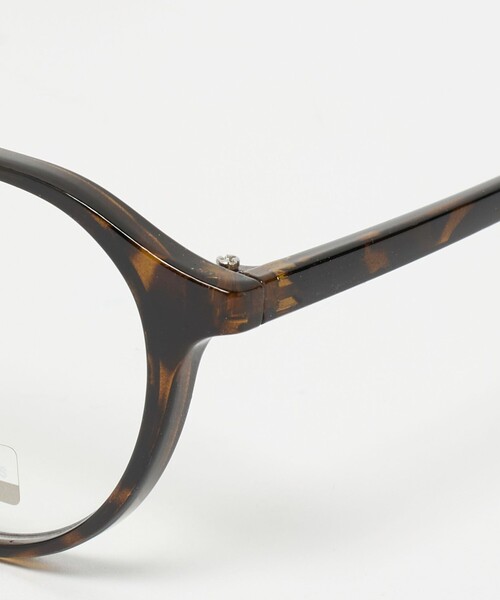 green label relaxing（グリーンレーベルリラクシング）の「コンビフレーム クリアレンズ メガネ（メガネ・レディース・ブラック/ブラウン系・FREE）」の6枚目の写真