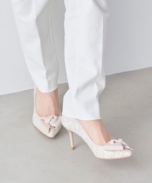 LovelyWalkプラス ポインテッドリボンパンプス