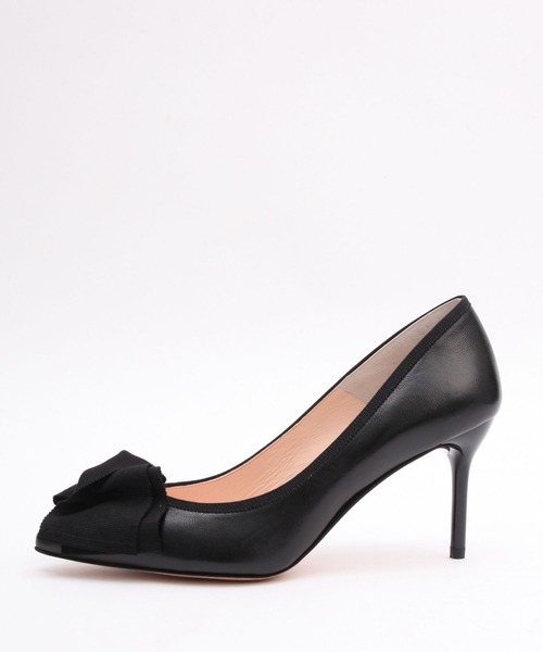 SEVEN TWELVE THIRTY(セヴントゥエルヴサーティー)の「LovelyWalkプラス ポインテッドリボンパンプス(パンプス・レディース・ブラック×ホワイト/ベージュ系その他/ブラック・22cm/22.5cm/23cm/23.5cm/24cm/24.5cm)」の6枚目の写真