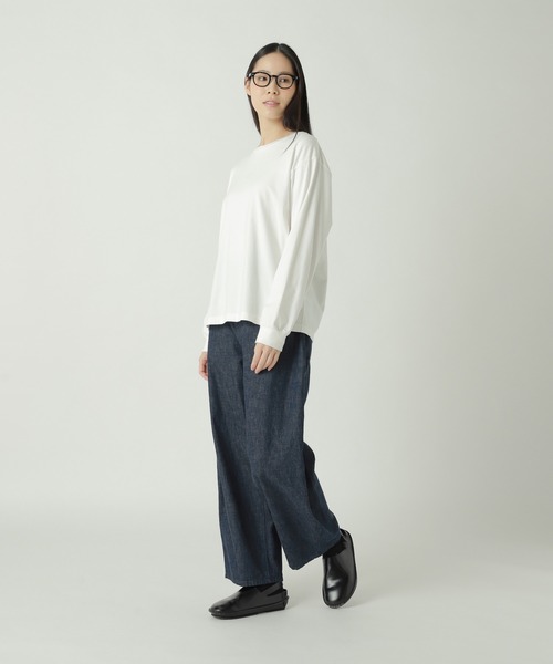 ZUCCa（ズッカ）の「GARMENT DYE T / カットソー（Tシャツ/カットソー・レディース・ホワイト/ダークグレー/ブルー・S size/M size/XL）」の7枚目の写真