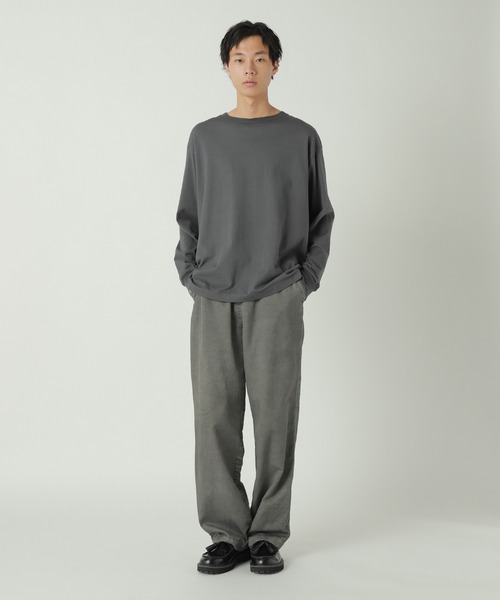 ZUCCa(ズッカ)の「GARMENT DYE T / カットソー(Tシャツ/カットソー・レディース・ホワイト/ダークグレー/ブルー・S size/M size/XL)」の11枚目の写真