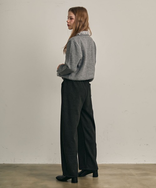 Clum(クルム)の「ストレートフィットスウェットパンツ(スウェットパンツ・レディース・ブラック/チャコールグレー・MEDIUM/SMALL)」の16枚目の写真