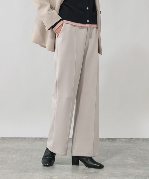 GLOBAL WORK(グローバルワーク)の「ダンボールフレアパンツ/636480(スウェットパンツ・レディース・ブラック/ブラウン/ベージュ/グレー・SMALL/LARGE/MEDIUM)」の4枚目の写真