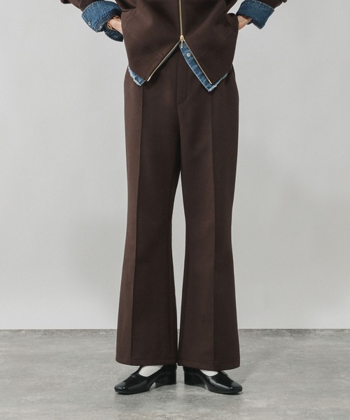 GLOBAL WORK(グローバルワーク)の「ダンボールフレアパンツ/636480(スウェットパンツ・レディース・ブラック/ブラウン/ベージュ/グレー・SMALL/LARGE/MEDIUM)」の3枚目の写真