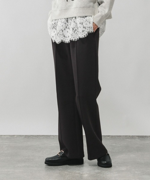 GLOBAL WORK(グローバルワーク)の「ダンボールフレアパンツ/636480(スウェットパンツ・レディース・ブラック/ブラウン/ベージュ/グレー・SMALL/LARGE/MEDIUM)」の6枚目の写真