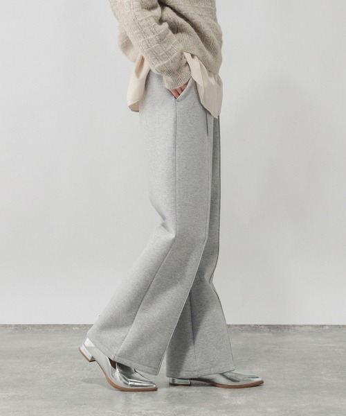 GLOBAL WORK(グローバルワーク)の「ダンボールフレアパンツ/636480(スウェットパンツ・レディース・ブラック/ブラウン/ベージュ/グレー・SMALL/LARGE/MEDIUM)」の10枚目の写真