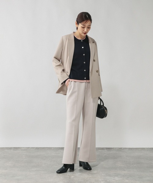 GLOBAL WORK(グローバルワーク)の「ダンボールフレアパンツ/636480(スウェットパンツ・レディース・ブラック/ブラウン/ベージュ/グレー・SMALL/LARGE/MEDIUM)」の11枚目の写真