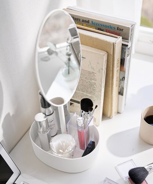 BIRTHDAY BAR（バースデイバー）の「【tower タワー】高さと角度が調節できる収納付きスタンドミラー（ミラー・レディース・ホワイト・0）」の22枚目の写真