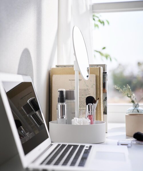 BIRTHDAY BAR（バースデイバー）の「【tower タワー】高さと角度が調節できる収納付きスタンドミラー（ミラー・レディース・ホワイト・0）」の20枚目の写真