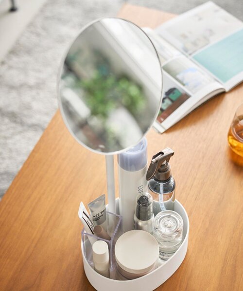 BIRTHDAY BAR（バースデイバー）の「【tower タワー】高さと角度が調節できる収納付きスタンドミラー（ミラー・レディース・ホワイト・0）」の16枚目の写真