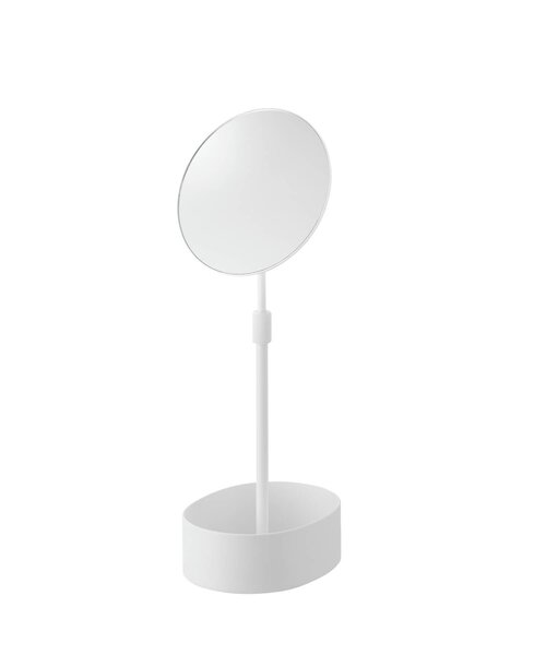 BIRTHDAY BAR（バースデイバー）の「【tower タワー】高さと角度が調節できる収納付きスタンドミラー（ミラー・レディース・ホワイト・0）」の4枚目の写真