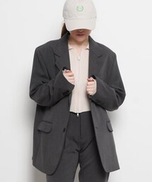 ユニセックスオーバーサイズセットアップブレザー チャコール