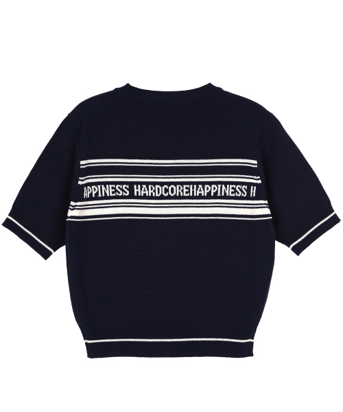 HARDCORE HAPPINESS（ハードコアハピネス）の「ハピネスラウンドネックニット_ネイビー（ニット/セーター・レディース・その他・FREE）」の3枚目の写真