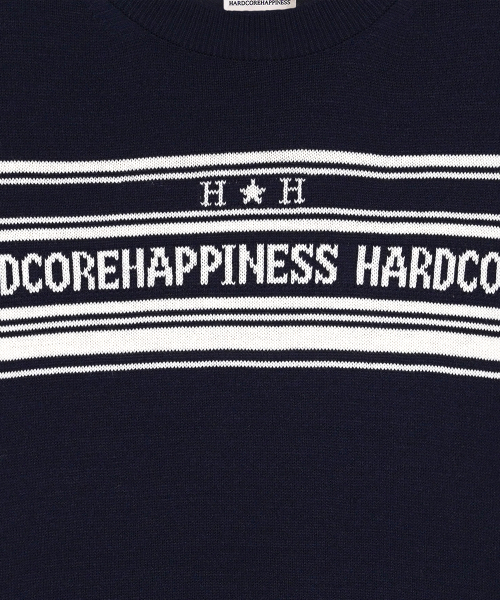 HARDCORE HAPPINESS（ハードコアハピネス）の「ハピネスラウンドネックニット_ネイビー（ニット/セーター・レディース・その他・FREE）」の4枚目の写真