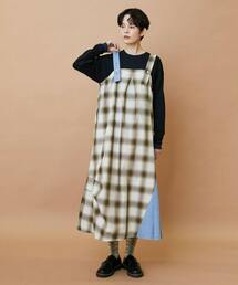 FRAPBOIS | オンブレー ジャンパースカート(ジャンパースカート)