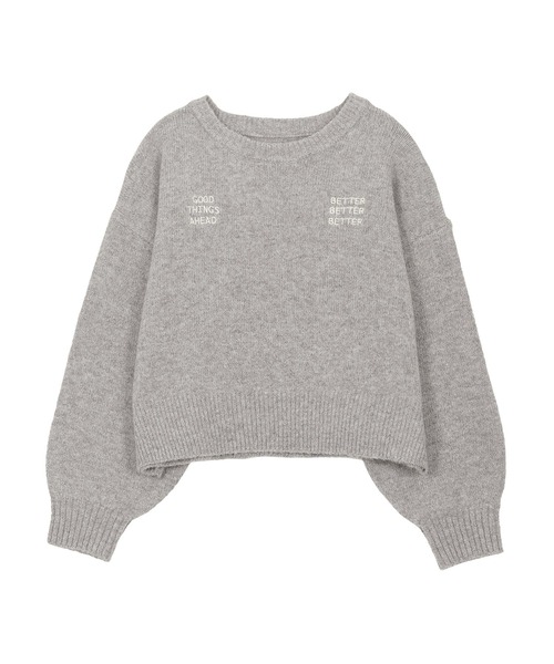 セール】ロゴ刺繍ニットトップス（ニット/セーター）｜KOBE LETTUCE