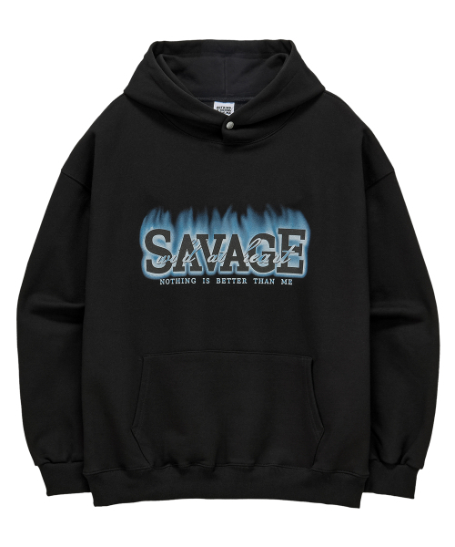 NOTHINGISBETTERTHANME（ナッシングイズベターザンミー）の「SAVAGE GRAPHIC HOODIE_black（パーカー・メンズ・その他・M/L）」の2枚目の写真