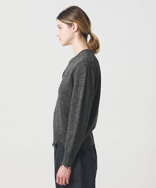 LOEFF(ロエフ)の「<LOEFF>ダメージ ヘンリーネック ニット UNISEX(ニット/セーター・レディース・ダークブラウン/ダークグレー・0/1/2)」の17枚目の写真