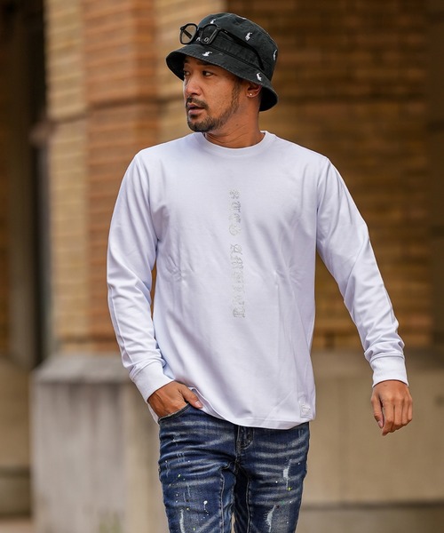 adamsJUGGLER(アダムスジャグラー)の「RTEG AM&EL/OEロンティー(Tシャツ/カットソー・メンズ・ブラック/ホワイト・M/XXL/XL/L/S)」の1枚目の写真