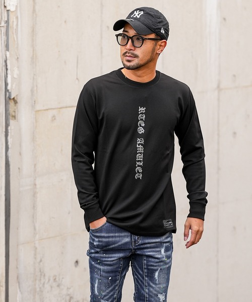 adamsJUGGLER(アダムスジャグラー)の「RTEG AM&EL/OEロンティー(Tシャツ/カットソー・メンズ・ブラック/ホワイト・M/XXL/XL/L/S)」の2枚目の写真