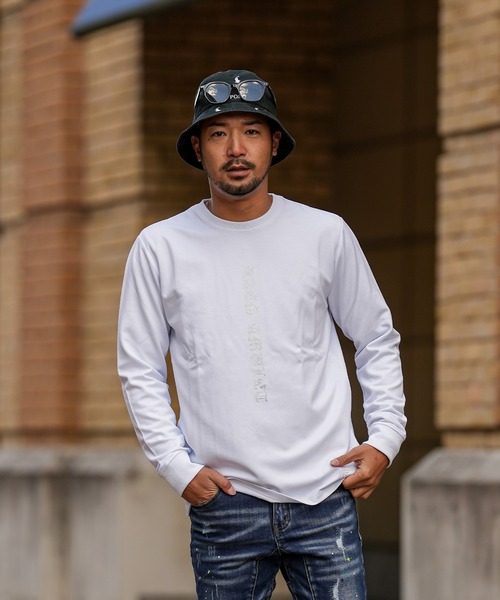 adamsJUGGLER(アダムスジャグラー)の「RTEG AM&EL/OEロンティー(Tシャツ/カットソー・メンズ・ブラック/ホワイト・M/XXL/XL/L/S)」の4枚目の写真