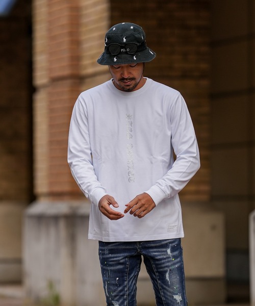 adamsJUGGLER(アダムスジャグラー)の「RTEG AM&EL/OEロンティー(Tシャツ/カットソー・メンズ・ブラック/ホワイト・M/XXL/XL/L/S)」の5枚目の写真