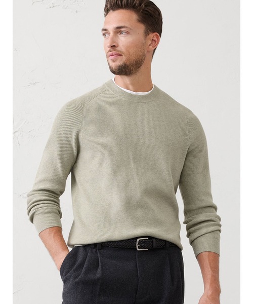 BANANA REPUBLIC FACTORY STORE（バナナリパブリック ファクトリーストア）の「BANANA REPUBLIC FACTORY STORE　　クラウドソフト リブ セーター（ニット/セーター・メンズ・グリーン/ピンク/ライトグレー/ダークグリーン・XL/L/M/S）」の3枚目の写真