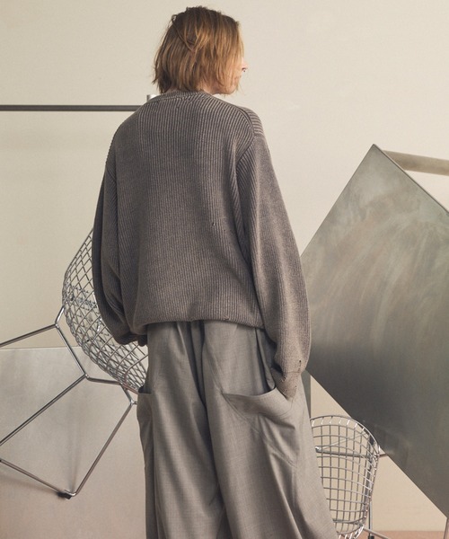 MAISON SPECIAL（メゾンスペシャル）の「《UNISEX》【EVANGELION for MAISON SPECIAL】Prime-Over Crew Neck Distressed Knit/「エヴァンゲリオン」プライムオーバークルーネックダメージニット【MAISON SPECIAL/メゾンスペシャル】（ニット/セーター・メンズ・その他2/その他1・1/2）」の14枚目の写真