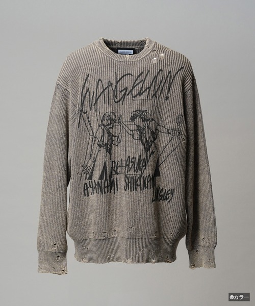 MAISON SPECIAL（メゾンスペシャル）の「《UNISEX》【EVANGELION for MAISON SPECIAL】Prime-Over Crew Neck Distressed Knit/「エヴァンゲリオン」プライムオーバークルーネックダメージニット【MAISON SPECIAL/メゾンスペシャル】（ニット/セーター・メンズ・その他2/その他1・1/2）」の17枚目の写真