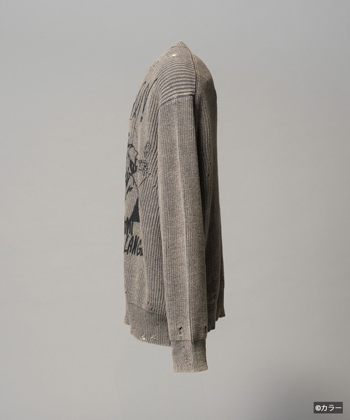MAISON SPECIAL（メゾンスペシャル）の「《UNISEX》【EVANGELION for MAISON SPECIAL】Prime-Over Crew Neck Distressed Knit/「エヴァンゲリオン」プライムオーバークルーネックダメージニット【MAISON SPECIAL/メゾンスペシャル】（ニット/セーター・メンズ・その他2/その他1・1/2）」の18枚目の写真