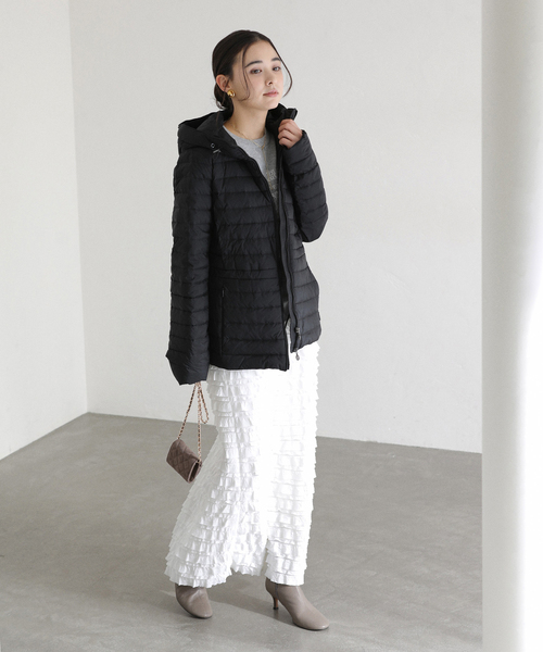 La TOTALITE（ラトータリテ）の「TATRAS/タトラス HAAV（ダウンジャケット/コート・レディース・ベージュ/ブラック・FREE）」の13枚目の写真