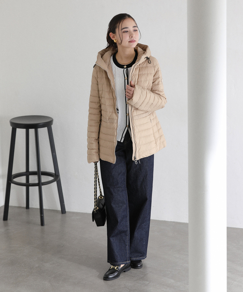 La TOTALITE（ラトータリテ）の「TATRAS/タトラス HAAV（ダウンジャケット/コート・レディース・ベージュ/ブラック・FREE）」の7枚目の写真