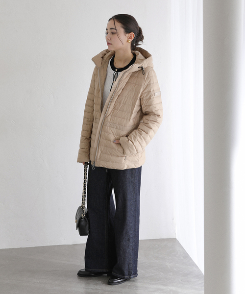 La TOTALITE（ラトータリテ）の「TATRAS/タトラス HAAV（ダウンジャケット/コート・レディース・ベージュ/ブラック・FREE）」の8枚目の写真