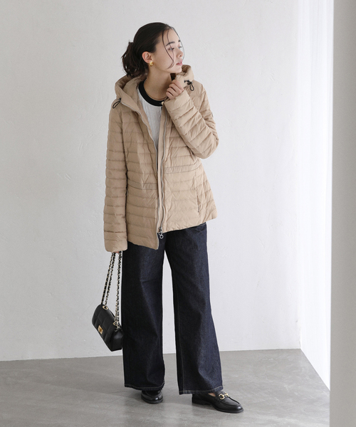 La TOTALITE（ラトータリテ）の「TATRAS/タトラス HAAV（ダウンジャケット/コート・レディース・ベージュ/ブラック・FREE）」の9枚目の写真